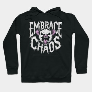 Possum Embrace Chaos, 90s Inspired Hoodie